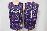 Raptors 1 Tracy McGrady Purple Tear Up Pack Hardwood Classics Swingman Jersey,baseball caps,new era cap wholesale,wholesale hats